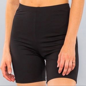 Black biker shorts